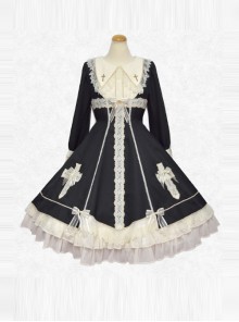 Maria Crucifix Series Long Sleeve Gothic Lolita Dress