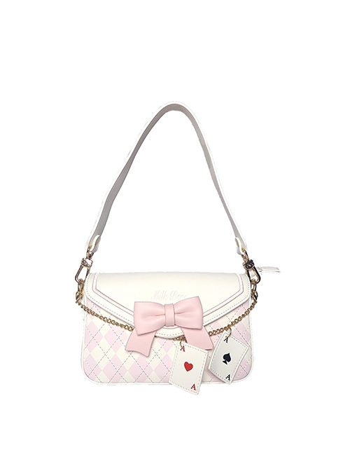 Adorable White Kitty Crossbody Bag