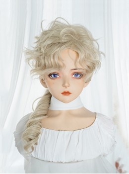 Classic Neutral Sweet Handsome COS Natural Short Curly Hair Classic Lolita Wig