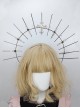 Gorgeous Holy Mother Halo Crown KC Dark Halloween Nun Crown Pope Cross Gothic Lolita Headband