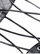 Punk Style Cool Rock Bandage Design Silver Metal Buckle Rivet Decoration Black PU Leather Tight Belt