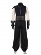 Final Fantasy VII Remake Halloween Cosplay Cloud Strife Dark Blue Version Costume Set Without Boots