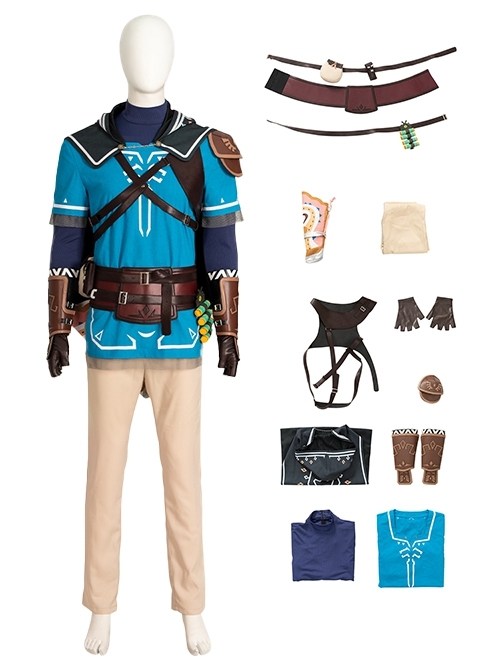 The Legend Of Zelda Tears Of The Kingdom Halloween Cosplay Link Costume Set Without Boots