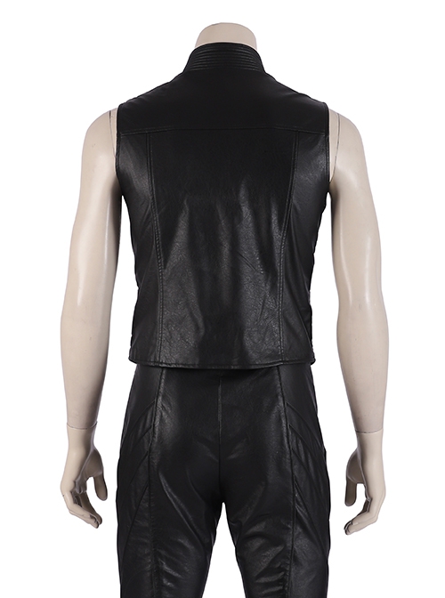 Devil May Cry 5 Halloween Cosplay Vergil Black Windbreaker Suit Costume Vest