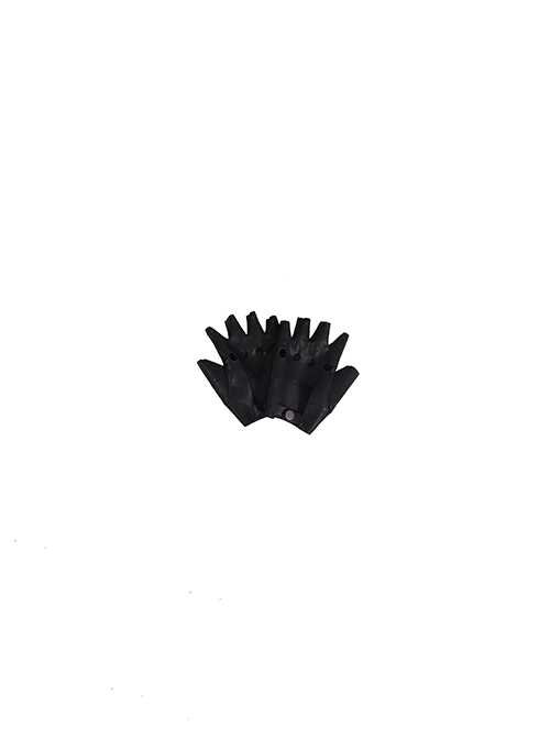 Devil May Cry 5 Halloween Cosplay Vergil Black Windbreaker Suit Accessories Black Gloves