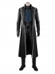 Devil May Cry 5 Halloween Cosplay Vergil Black Windbreaker Suit Accessories Black Shoe Covers And Shoes