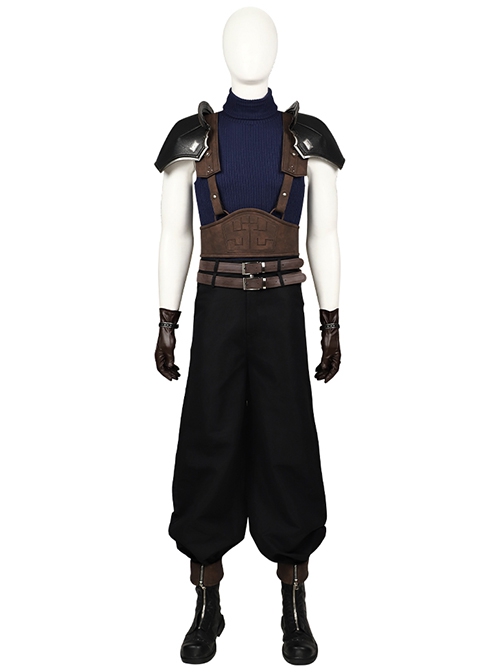 Game Final Fantasy VII Halloween Cosplay Zack Fair Accessories Black Boots