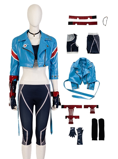 Street Fighter 6 Halloween Cosplay Cammy White Costume Set Without Shoes