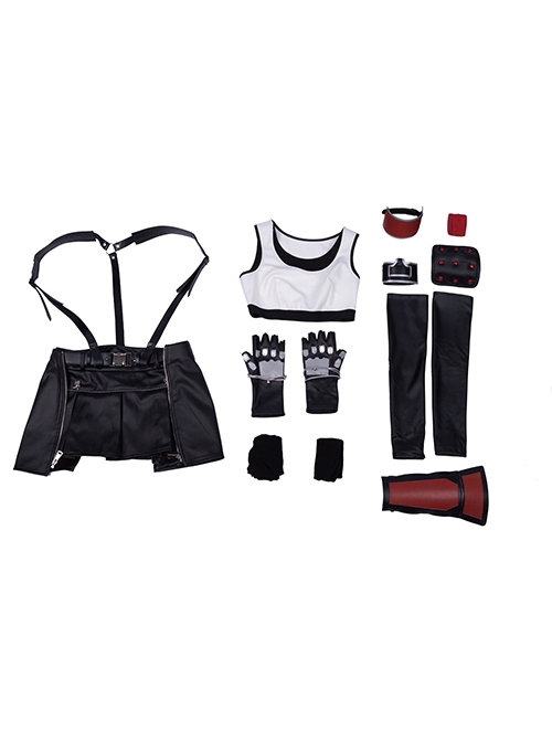 Final Fantasy VII Remake Halloween Cosplay Tifa Lockhart New Version Costume Set Without Shoes