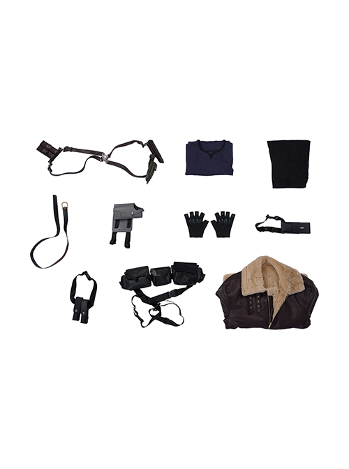 Game Resident Evil 4 Remake Halloween Cosplay Leon S. Kennedy Costume Set Without Shoes