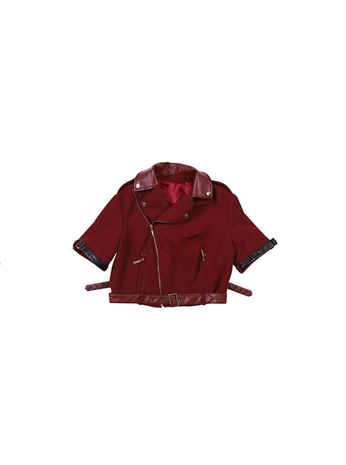 Crisis Core Final Fantasy VII Halloween Cosplay Aerith Gainsborough New Version Costume Red Jacket