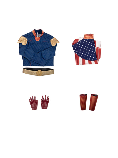 The Boys Halloween Cosplay Homelander Battle Suit Costume Set Without Boots