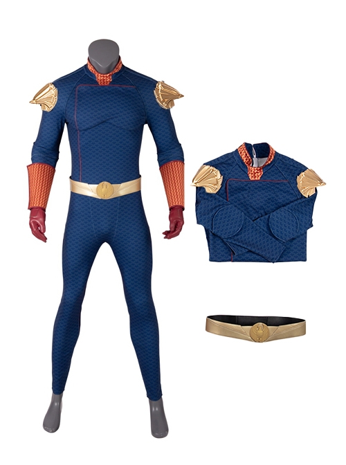 The Boys Halloween Cosplay Homelander Battle Suit Costume Bodysuit And Waistband