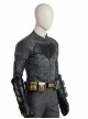 Justice League Halloween Cosplay Batman Bruce Wayne Battle Suit Costume Black Top