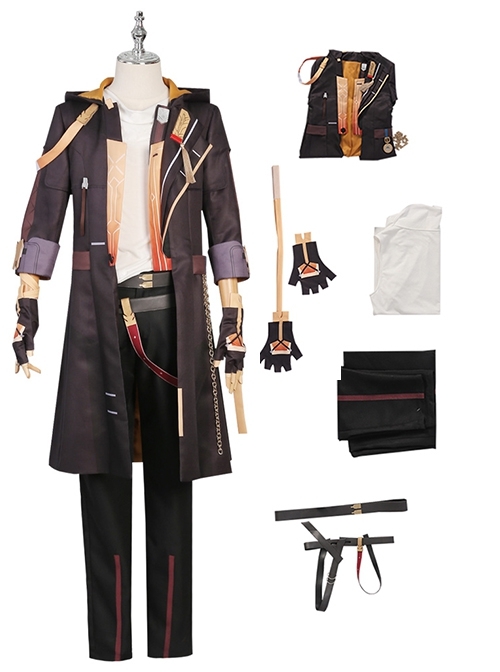 Game Honkai Star Rail Halloween Cosplay Male Trailblazer Costume Full Set