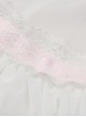 Gothic Style Sweet Mesh Lace Stitching Pink Ribbon Bowknot Cute White Mini Petticoat Tutu Skirt