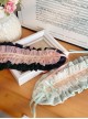 Heartbeat Love Song Series Jacquard Ruffle Mesh Yarn Ribbon Lace Bowknot Sweet Lolita Headband