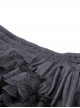 Gothic Style Luxury Velvet Exquisite Layered Mesh Lace Ruffle Elastic Waist Elegant Black Princess Skirt