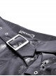 Punk Style Shiny PU Leather Cool Rebel Spiked Fake Belt Waist Bag Design Black Sexy Mini Skirtt