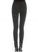 Gothic Style Retro Victoria Sexy Flower Embroidered Lace Stitching Hollow Elegant Black Tight Trousers
