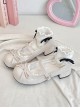 French Princess Style Daily Retro Versatile Bowknot Sweet Lolita Round Toe Retro Chunky Heel Mary Jane Shoes