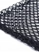 Punk Style Sexy See Through Personalized Fishnet Mesh Black Round Neck Long Sleeves Slim T Shirt