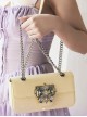 Heart Of Carat Series Rich Lady Bowknot Diamond Hardware Buckle Underarm Chain Crossbody Sweet Lolita Small Square Bag