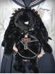 Dark Bunny Series Stuffed Toys Sweet Cool Subculture Spice Girls Bowknot Chain Cross Pendant Punk Gothic Lolita Doll Bag