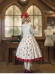 Rose Garden Series Summer Apricot Long Sleeves Lace Sweet Doll Collar Classic Lolita Versatile Cardigan Coat