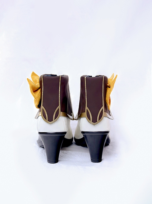 Honkai Star Rail Halloween Cosplay Firefly Accessories White High Heels Shoes