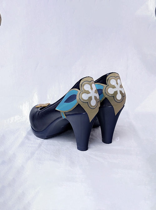 Game Honkai Star Rail Halloween Cosplay Ruan Mei Accessories Blue High Heels Shoes