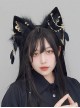 Simulated Party Props Exotic Egyptian Style Plush Cat Ears Feather Metal Flakes Classic Lolita Hair Accessory Hairband