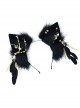 Simulated Party Props Exotic Egyptian Style Plush Cat Ears Feather Metal Flakes Classic Lolita Hair Accessory Hairband