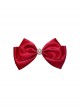 Korean Girl Group Style Ponytail Holder Pearl Diamond Decoration Big Red Bowknot Kawaii Fashion Hair Clip