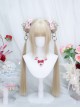 Cheese Series Chinese Style Straight Bangs Bun Head Metal Ring Buckle Classic Lolita Double Ponytail Wig
