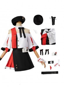 Game Honkai Star Rail KFC Collaboration Halloween Cosplay March 7th Outfit Costume Full Set