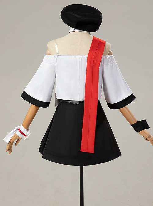 Game Honkai Star Rail KFC Collaboration Halloween Cosplay March 7th Outfit Costume Full Set