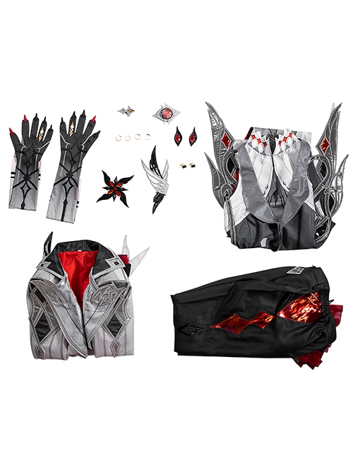 Game Genshin Impact Halloween Cosplay The Knave Arlecchino Costume Full Set