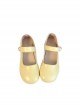 Cute Retro Shallow Mouth Soft Sole Versatile French Style Round Toe Pearl Button Kawaii Fashion Lolita Mary Jane Shoes