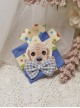 Paw Patrol Series Cute Puppy Embroidery Cotton Bowknot Colorful Polka Dots Ribbon Square Gift Box School Lolita Brooch