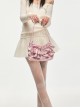Ballet Style Cute Kawaii Stylish Girly Ruffle Ribbon Bowknot Sweet Lolita Satin Armpit Tote Bag