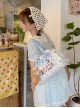 Little Animal Tailor Shop Series Cute Retro Doll Ruffle Print Satin Mercerized Bowknot Sweet Lolita Crossbody Bag