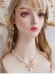 European White Pearl Bowknot Pendant Flower Wedding Gorgeous Versatile Classic Lolita Necklace