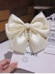 Korean Internet Celebrity Style Kawaii Fashion Exquisite Lustrous Satin Big Bowknot Hairpin