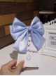 Korean Internet Celebrity Style Kawaii Fashion Exquisite Lustrous Satin Big Bowknot Hairpin