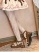 Small Pillow Series Cute Soft Ruffle Lace Sweet Lolita Round Toe Low Heel Mary Jane Leather Shoes