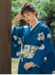 Japanese Style Retro Kimono Yukata Gorgeous Print Versatile Kawaii Fashion Cotton Hot Stamped Belt