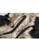 Gothic Style Gorgeous Fur Collar Shoulder Multi Layer Design Retro Male Black Winter Warm Wool Long Cape