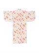 Gentle Temperament Cute Light Apricot Pink Flower Kawaii Fashion Japanese Style Yukata Modified Kimono