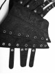 Punk Style Cool Silver Metal Studs Cross Straps Skull Decoration Fishbone Support Black Tight Girdle